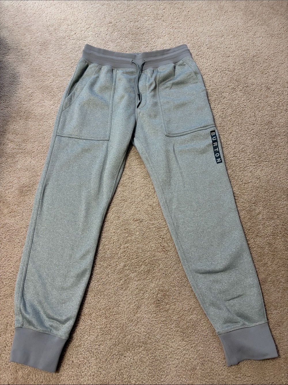 Burton Men’s Gray Sweatpants with Logo